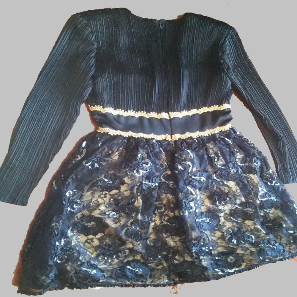 After Five Black Glamorous Sequin & tulle Party Cocktail Dress - Picture 2 of 11